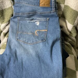 American Eagle Outfitters Distressed Light Blue Jeans